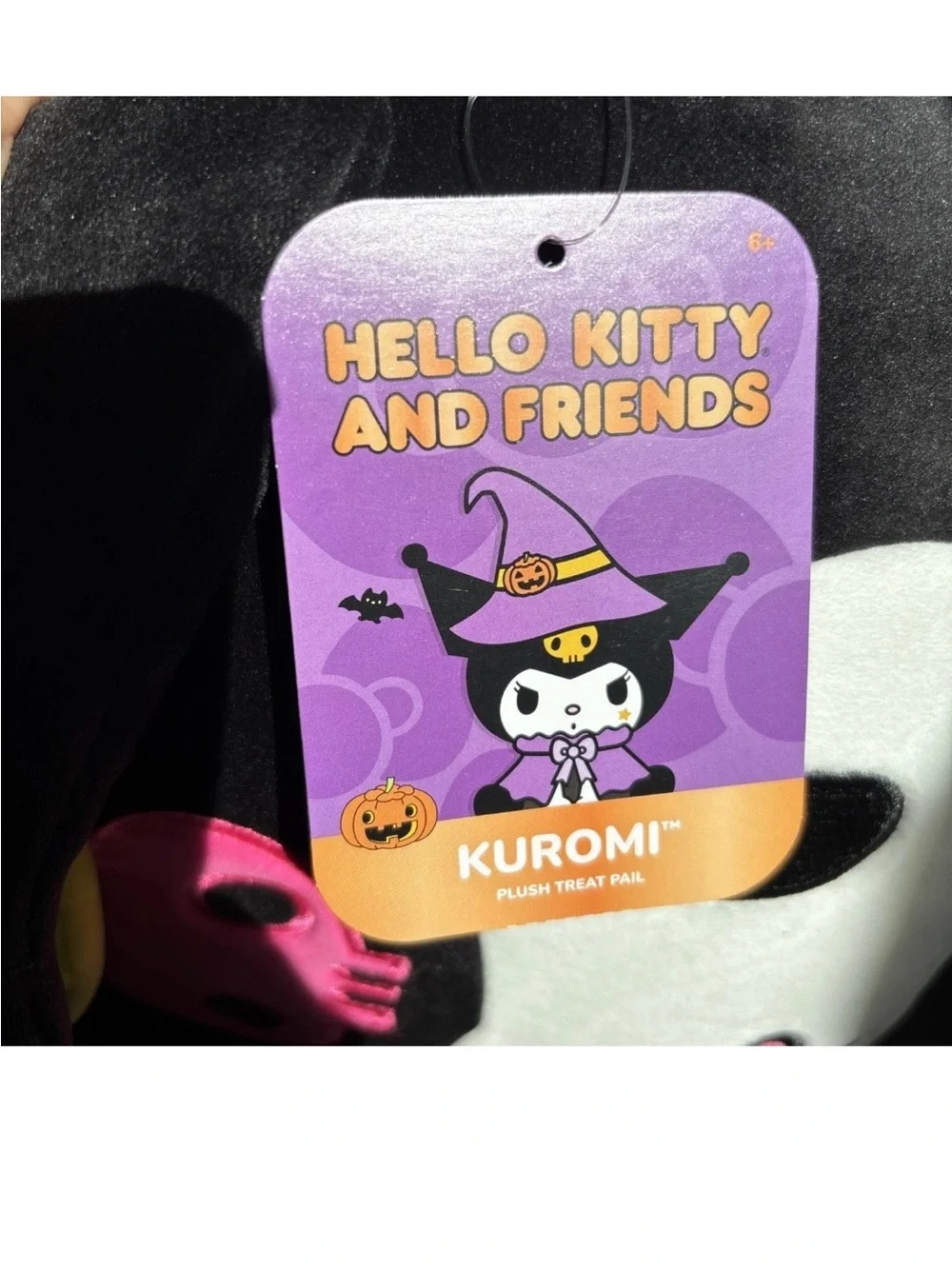 Hello Kitty Kuromi Halloween Trick or Treat Bag Pail Costume Accessory Kit Black